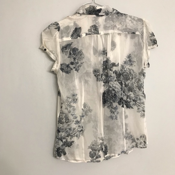 Zara 100% Silk Sheer Blouse - Picture 2 of 4